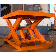 Stationary hydraulic car lifting platform, stainless steel car scissors lift